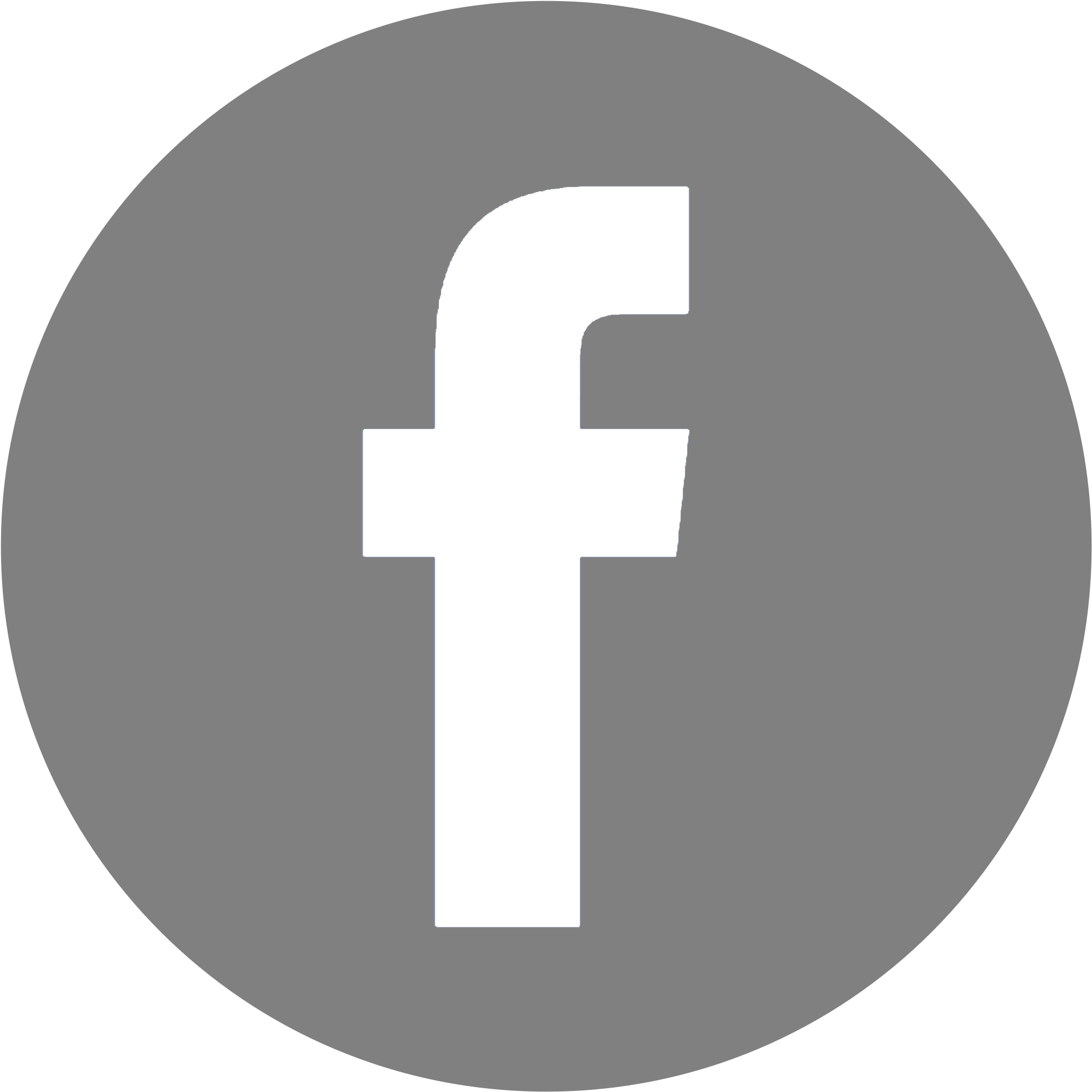 Facebook Icon Clipart - Facebook Icon Vector Gray (2000x2000)