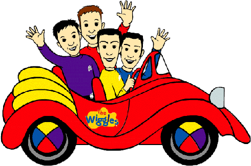 The Wiggles Cartoon Clipart - Wiggles Big Red Car Cartoon (504x336)
