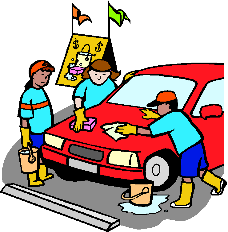 Car Clipart Cartoon - Help Wash The Car (737x754)