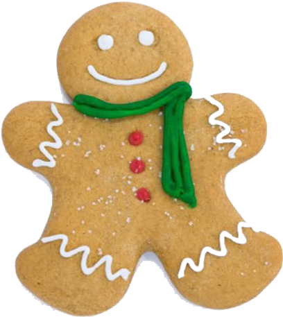 Gingerbread Man Cookie Nobackground - Gingerbread Cookies Png (450x468)