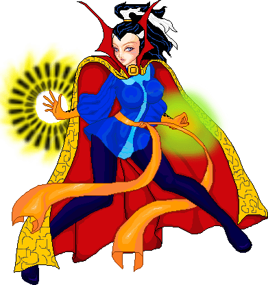 Doctor Strange Clipart Cartoon - Cartoon (391x416)
