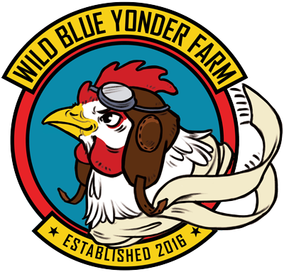 Logo For Wild Blue Yonder Farm With Illustration By - Logo For Wild Blue Yonder Farm With Illustration By (400x383)