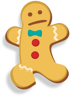 Gingerbread Man Cookie Jumping Cartoon Transparent - Gingerbread (512x512)