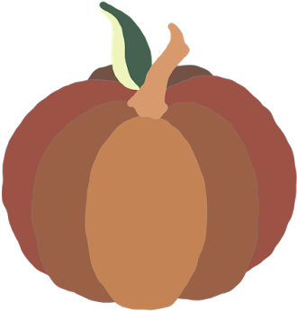 Short Brown Color Block Designer Harvest Pumpkin Halloween - Pumpkin (400x400)
