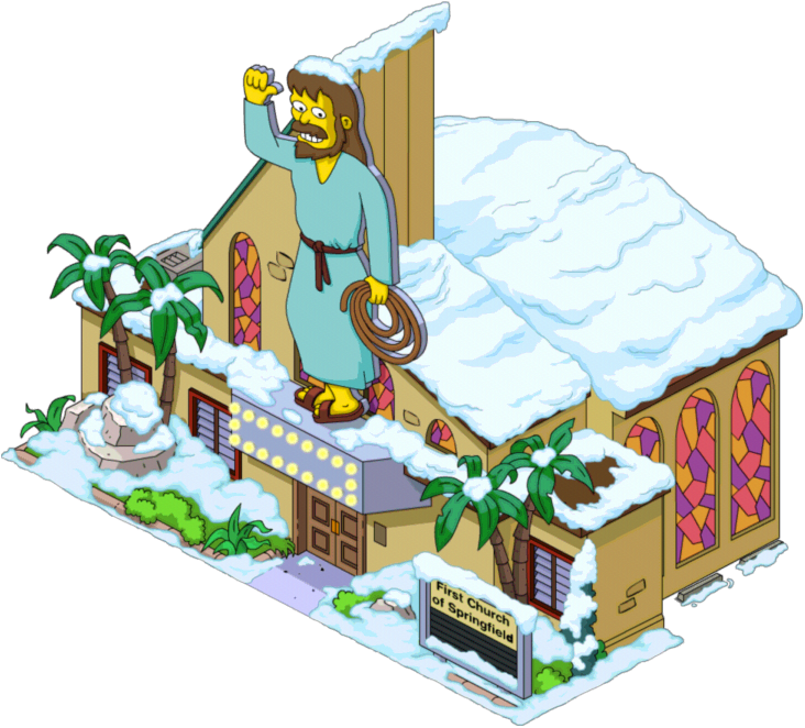 Churchflipped Decorated Transimage - Iglesia De Los Simsom (732x662)