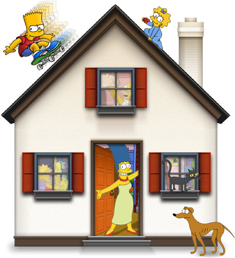 The Simpsons Home Icon, Png Clipart Image - Simpsons Home Icon (512x512)