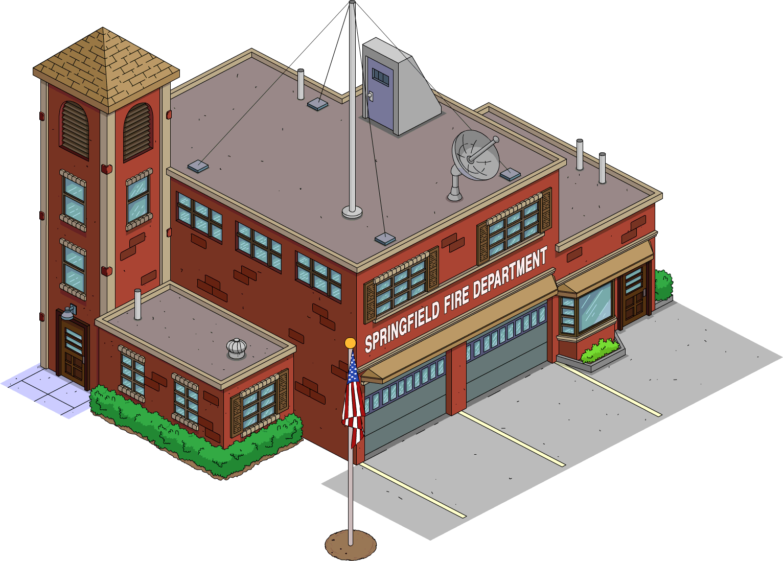 Springfield Fire Department - Simpsons Tapped Out Buildings (1532x1098)