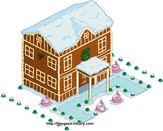 <고급 생강빵 집> - Simpsons Tapped Out Gingerbread Mansion (548x449)