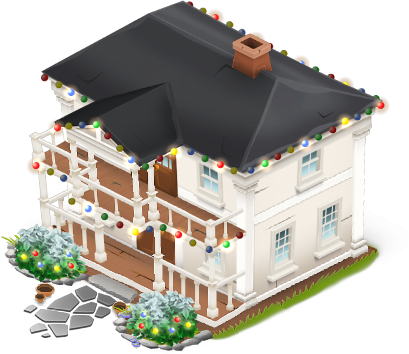 Farmhouse Christmas - Hay Day House (878x878)