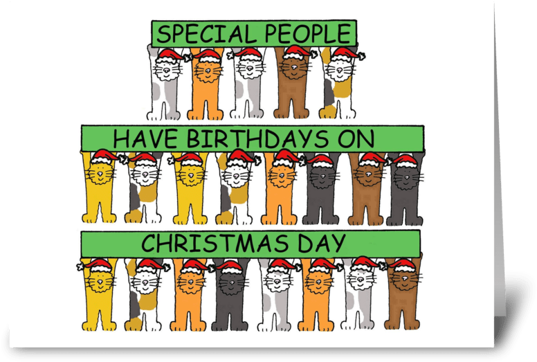 Christmas Day Birthday Greeting Card - Happy Christmas To The Best Dad I Rectangle Magnet (848x698)