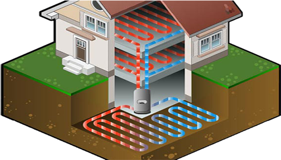Mühendislik - Isometrische Geothermische Wärmepumpe Unter Grußkarte (660x359)