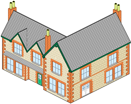 My House In Isometric - House (421x334)