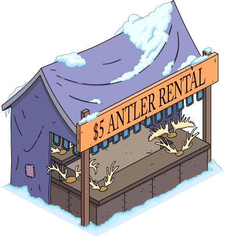 $5 Antler Rental - Cartoon (442x464)