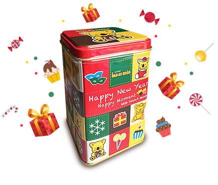 Koala's March's Tin Box Is Very Suitable To Give During - Nierbo Android Wifi Bluetooth Projector Support Full (435x369)
