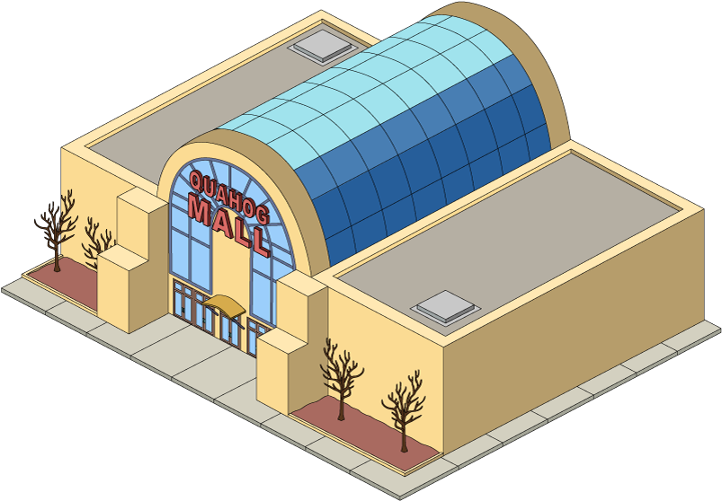 Building Quahogmall@2x - Family Guy The Quest For Stuff Buildings (803x573)