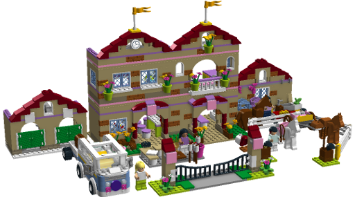 Lego Friends Summer Riding Camp Inside Pixshark - Lego Friends Horse Stables (512x285)