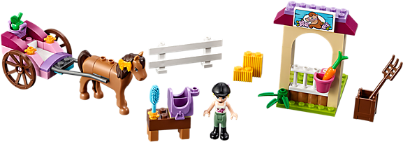 <p>ride With Stephanie In Her Carriage, Then Saddle - Lego Friends Horse Sets (600x450)