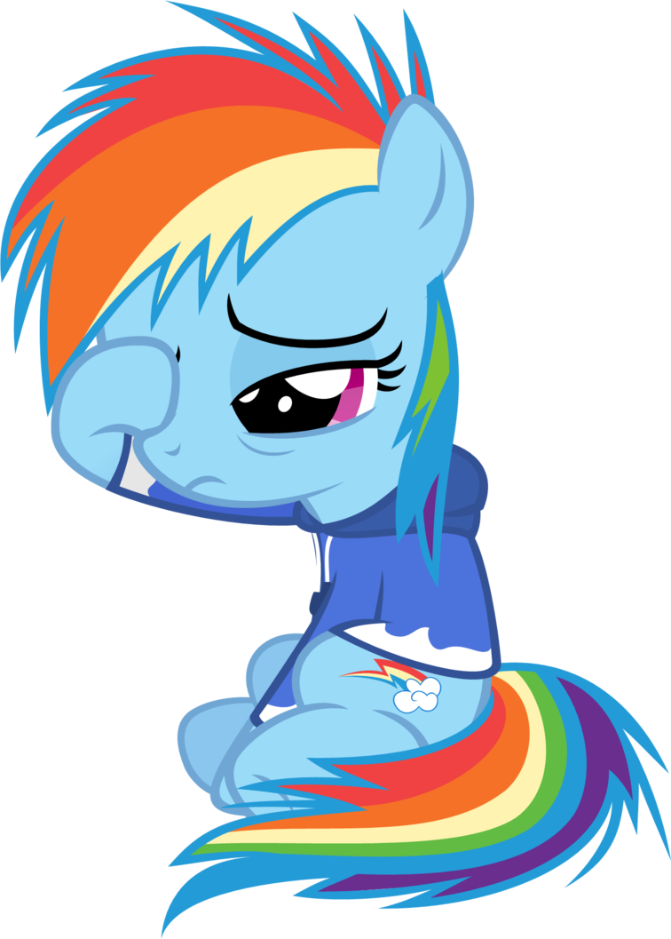 Zacatron94, Clothes, Cute, Dashabetes, Filly, Filly - Dashie's Rough Morning (756x1057)