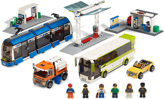 See More Features - Lego City Public Transport Station (600x450)