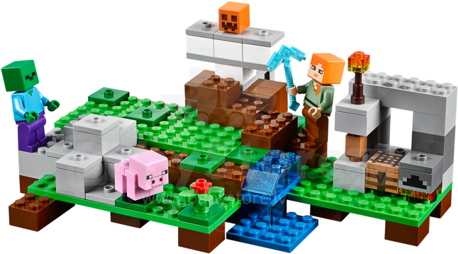 Lego Minecraft Art - Lego 21123 - Minecraft The Iron Golem (1000x749)