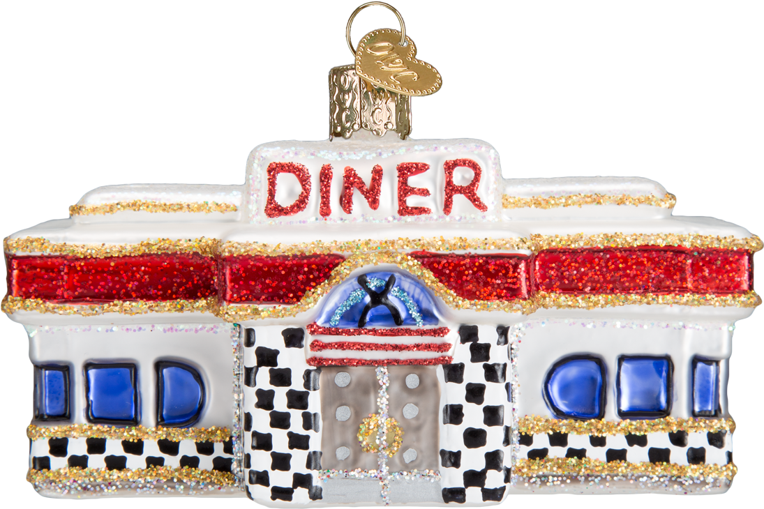Christmas Ornament - Old World Christmas Diner (1200x1200)