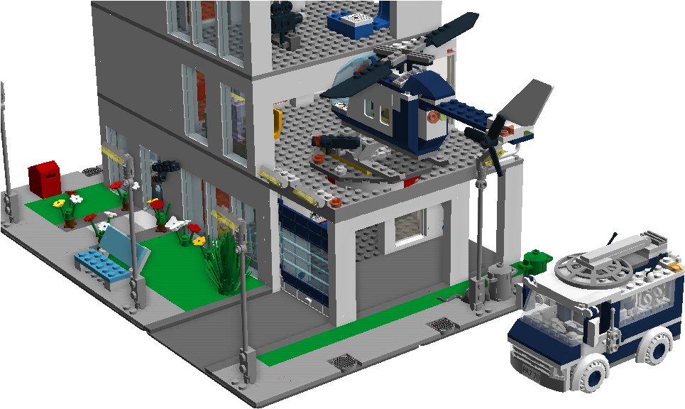 The Roof Has Got One Rotatable Antenna,two Big Antennas,a - Lego (1126x576)