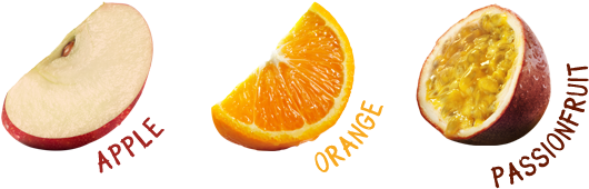 Apple Juice Cloudy , Orange Juice (26%), Passionfruit - Mango Passion Fruit Apple (560x400)