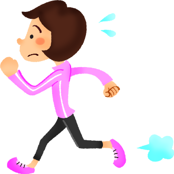 Woman Doing Running Exercise - Hombre Corriendo Png (350x350)