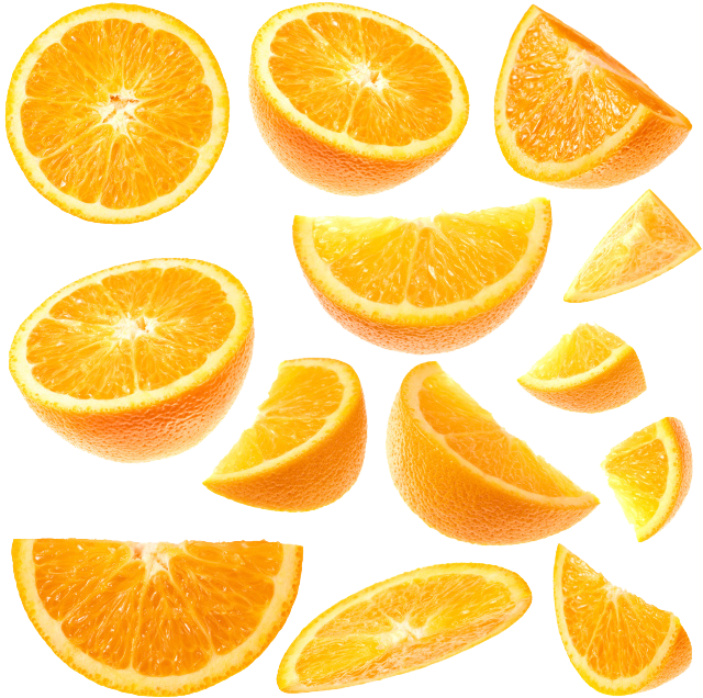 Tangerine Grapefruit Orange Slice - Orange (650x650)