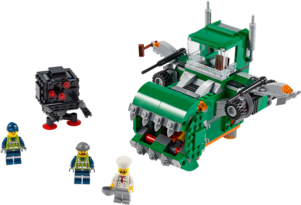 Lego Movie Skraldegnasker På Legen - Lego Movie Trash Chomper (600x450)