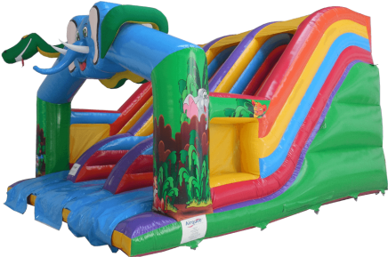 Jungle Mania Slide - Inflatable (500x375)