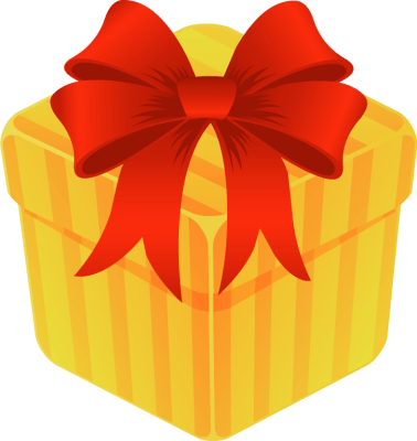 Gift Box Clipart - Gift Box Clipart Png (378x400)