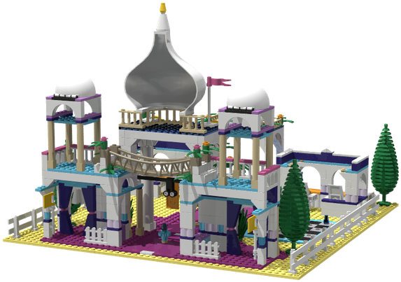 Lego Moc-8950 Lego Friends Amusement Park Entrance - Graphics (616x462)