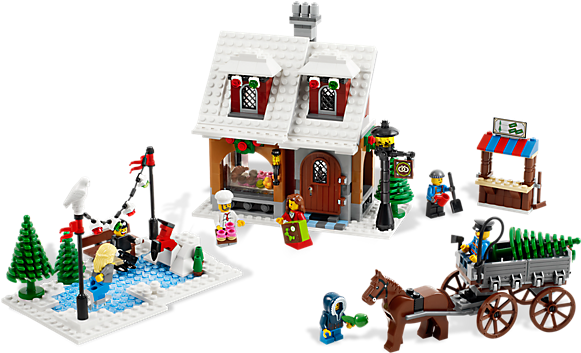 Call Me A Dork But I Love The Lego Christmas Scenesreturn - Lego Winter Village Bakery (600x450)