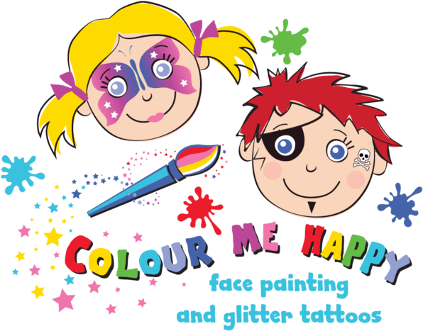Face Painting Clipart - Cartoon Face Painting (640x639)