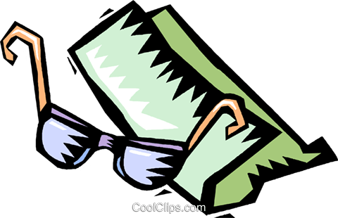 Sun Glasses And A Beach Towel Royalty Free Vector Clip - Sun Glasses And A Beach Towel Royalty Free Vector Clip (480x310)