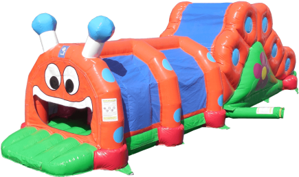 3m Caterpillar With Slide - Inflatable (500x375)