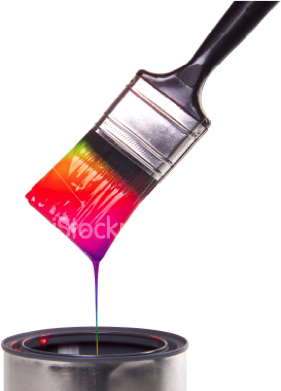 Paintbrush House Painter And Decorator Drip Painting - Paint Can Transparent Background (711x793)