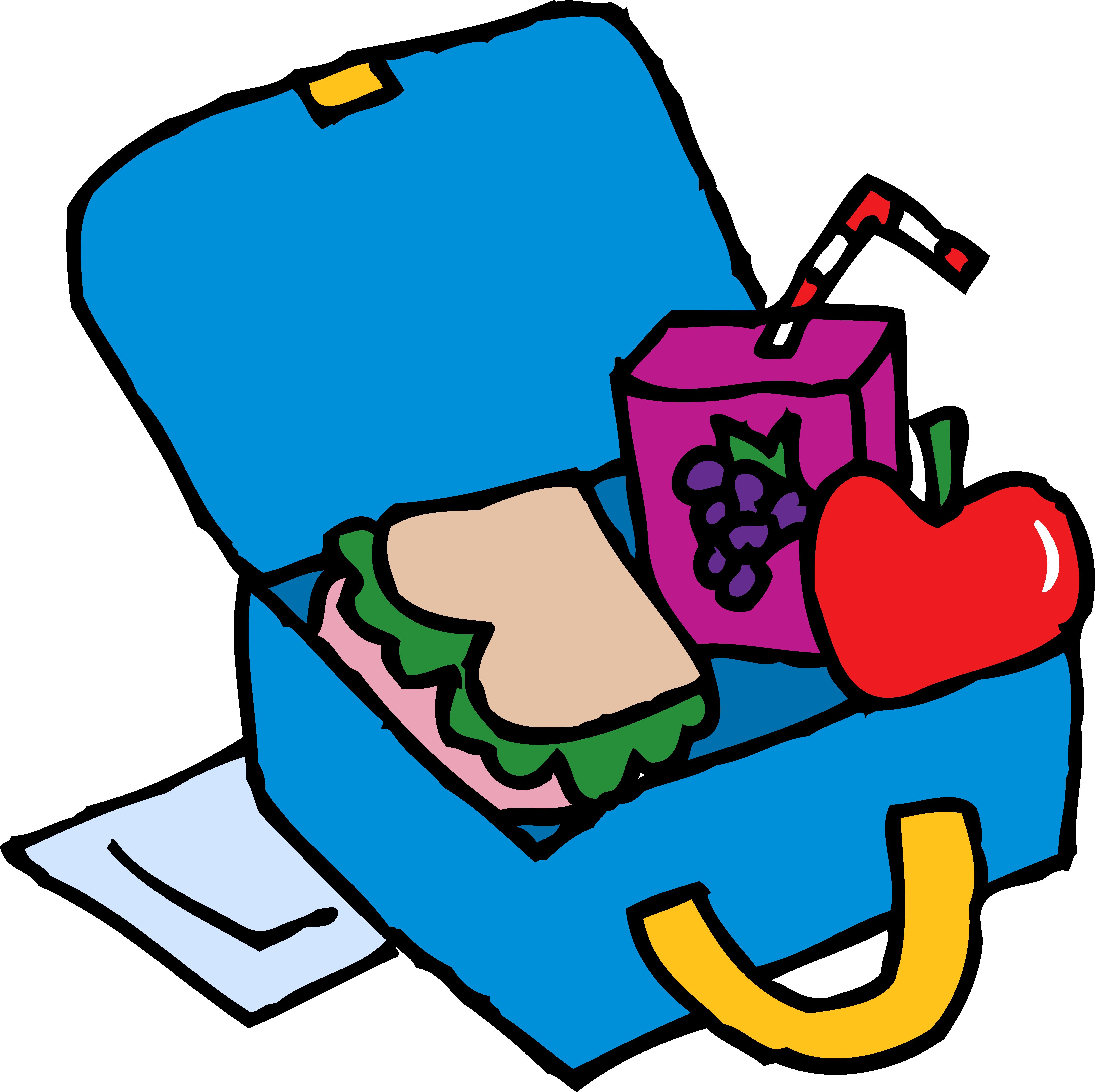 Safe Learning Environment Clipart - Clip Art Lunch Box (4352x4340)