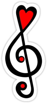 Clipartsheep Com Contact Privacy Policy Boyims Clipart - Treble Clef With Heart (375x360)