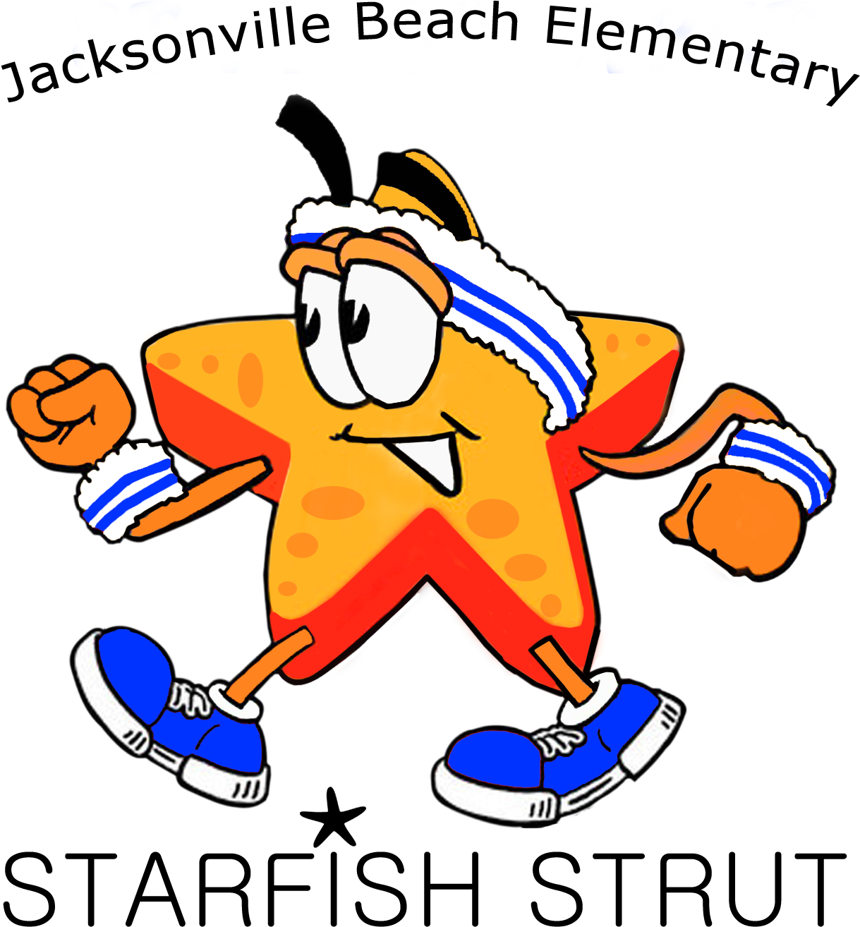 2016 Jacksonville Beach Starfish Strut 5k & - Cartoon (1332x1410)