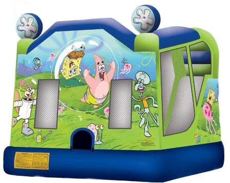 Spongebob Combo Moonbounce - Sponge Bob Square Pants (462x355)