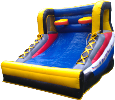 Dual Basketball Shot - Basketball Moon Bounce (400x353)