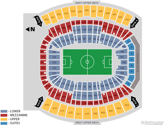 Tiaa Bank Field Jacksonville Tickets Schedule Seating - Gillette Stadium Seating Chart (670x410)