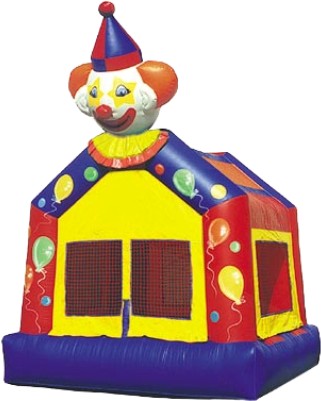 Kids Like Being In Charge Of Their Own Fun - Bounce House With Clown (400x400)