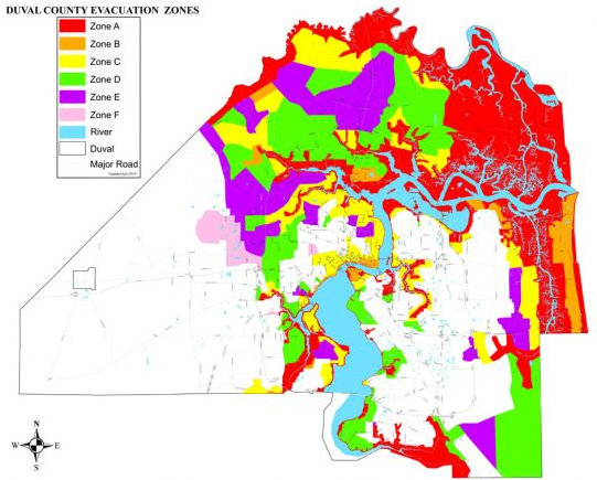 News - Evacuation Zone Jacksonville Fl (870x580)