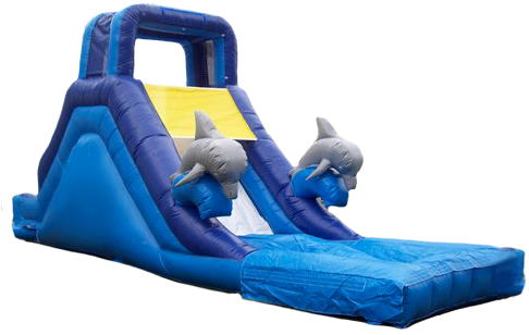 Ocean Slide With Pool - Water Slide Png Png (498x350)