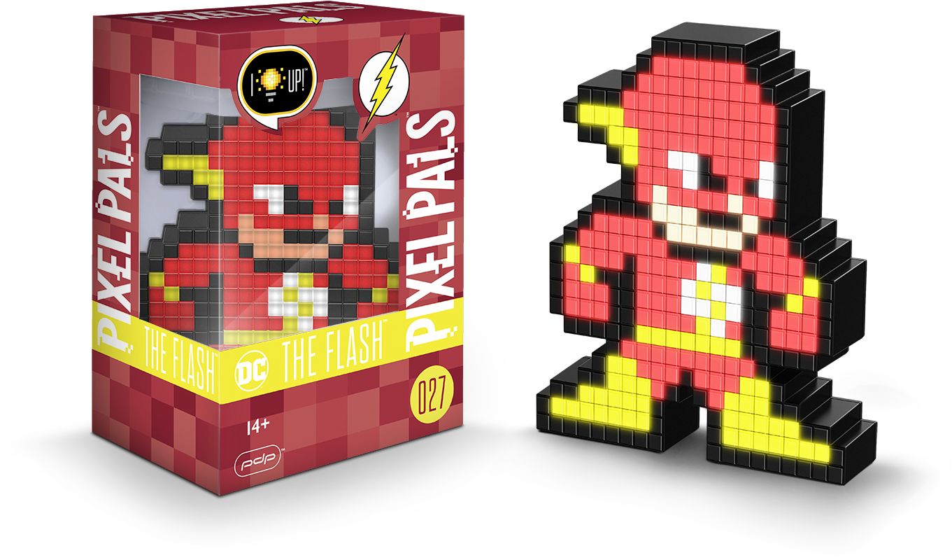 Pdp Pixel Pals Dc Comics The Flash Collectible Lighted - Pixel Pals Mega Man (1500x1000)