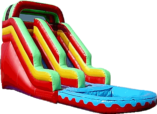 #1 Huge Rainbow Water Slide - Water Slide Balloons (672x493)