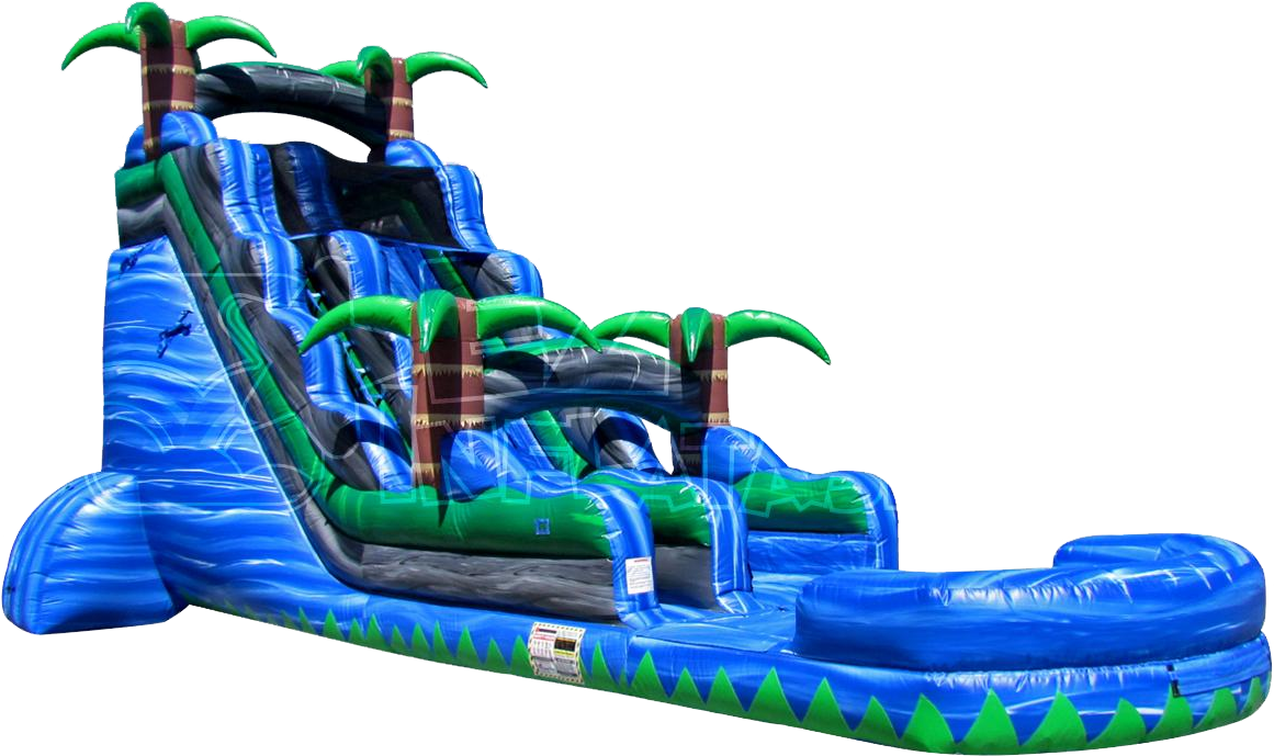 The Blue Crush Inflatable Water Slide - Adult Inflatable Water Slide (1161x689)